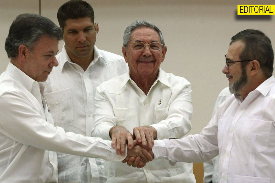 Proceso de paz Colombia Editorial