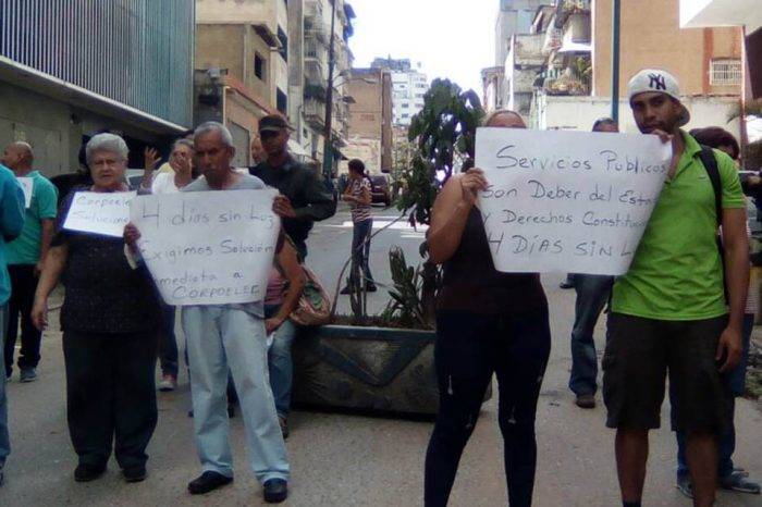 Protestas Cortes eléctricos Avenida Fuerzas Armadas 15 Enero