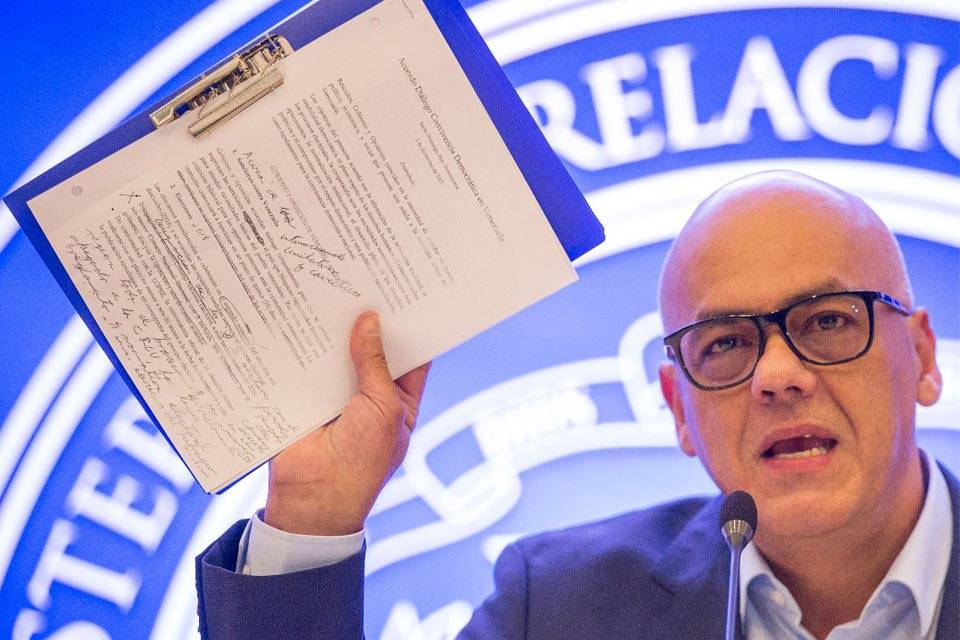 Jorge Rodríguez Negociación 18 de enero República Dominicana