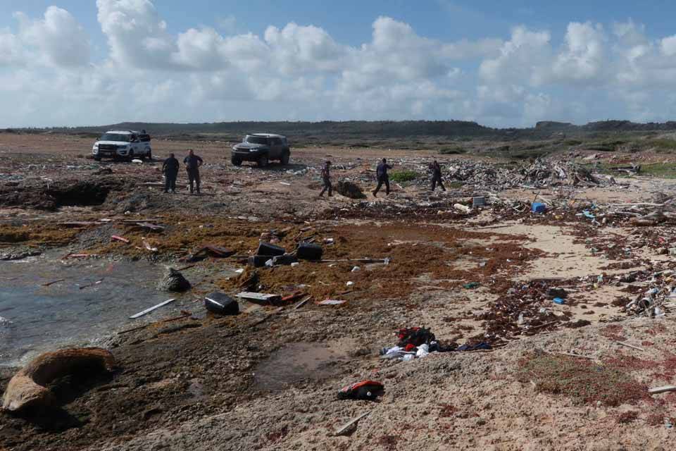 Lugar donde aparecieron restos de la lancha siniestrada