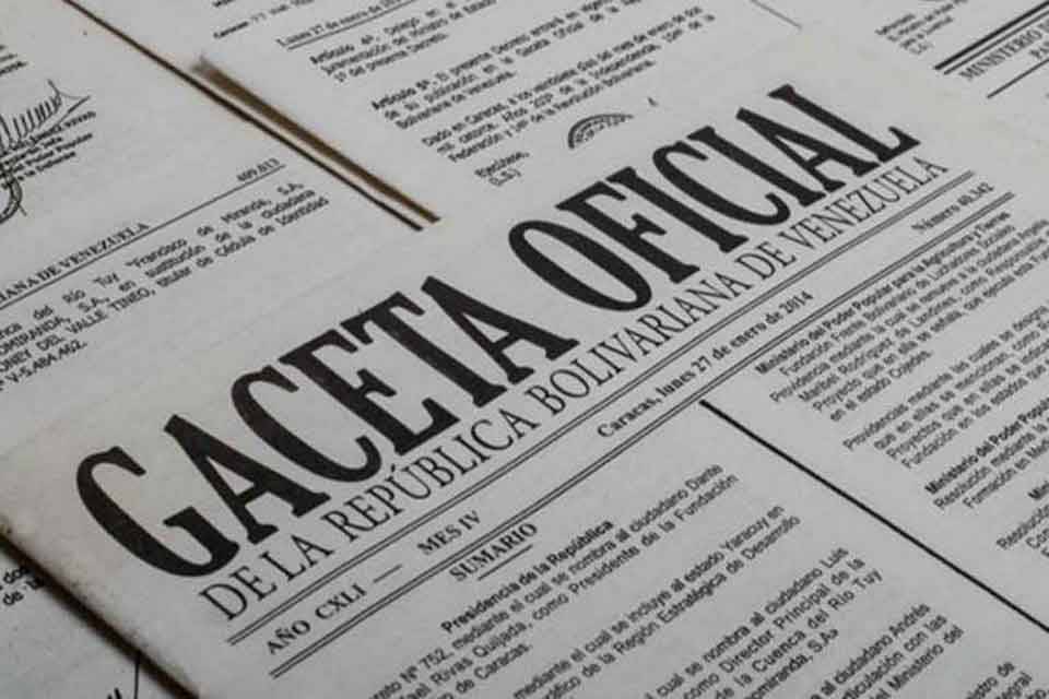 Gaceta oficial Corpoelec Industrial