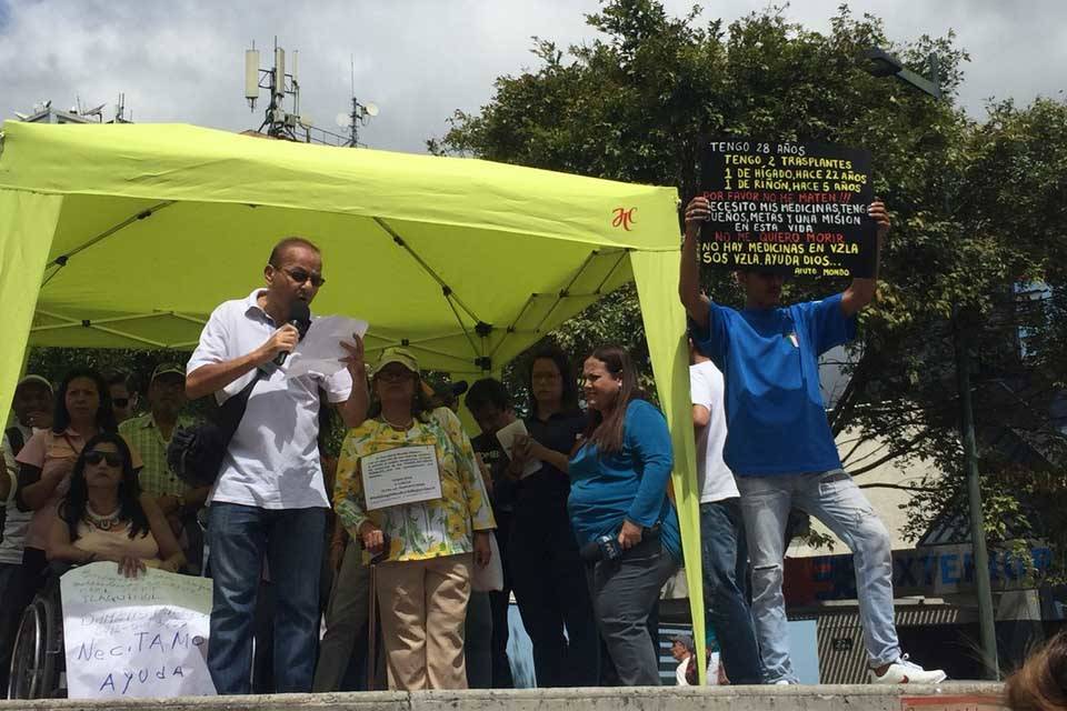 Protesta Codevida enfermos salud