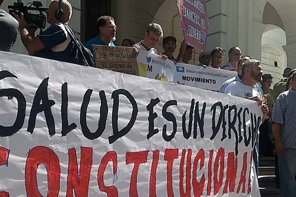 Organizaciones salud protesta