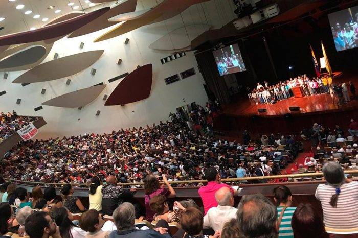 Aula Magna UCV-Foto: Twitter Juan Pablo Guanipa