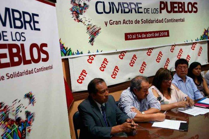 Movimientos sociales inauguraron en Perú la Cumbre de los Pueblos