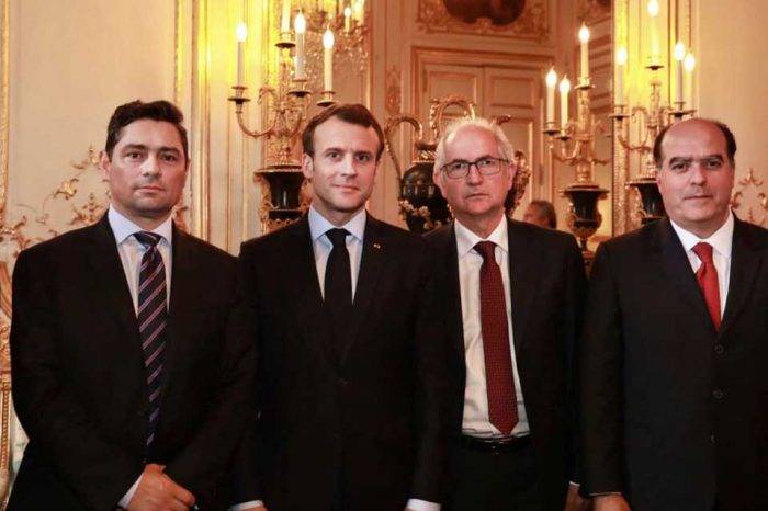 Julio Borges Antonio Ledezma Emmanuel Macron Carlos Vecchio