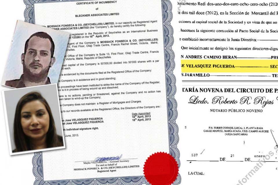 Claudia Díaz Guillén Adrián Velásquez Panamá Papers