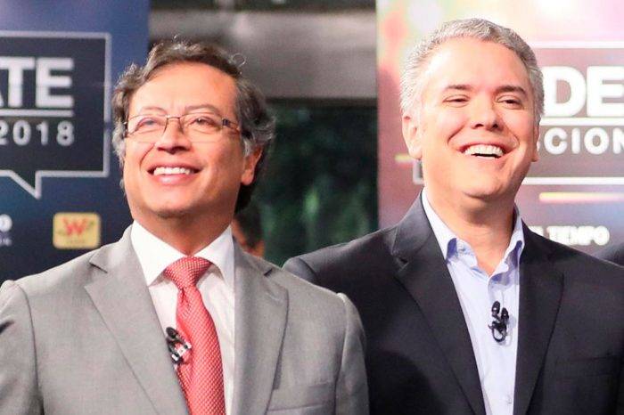 Gustavo Petro e Iván Duque. Foto: Libertad Digital