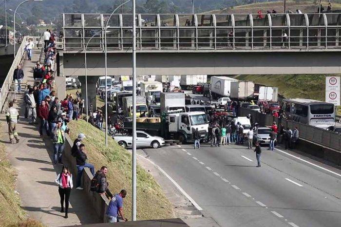 Huelga camioneros Brasil