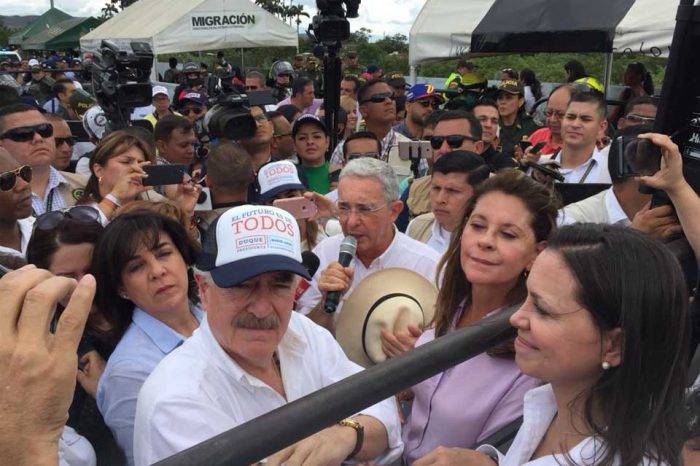María Corina Machado Andrés Pastrana Álvaro Uribe