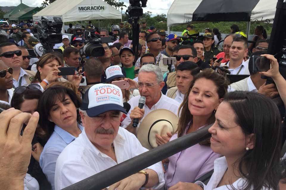 María Corina Machado Andrés Pastrana Álvaro Uribe