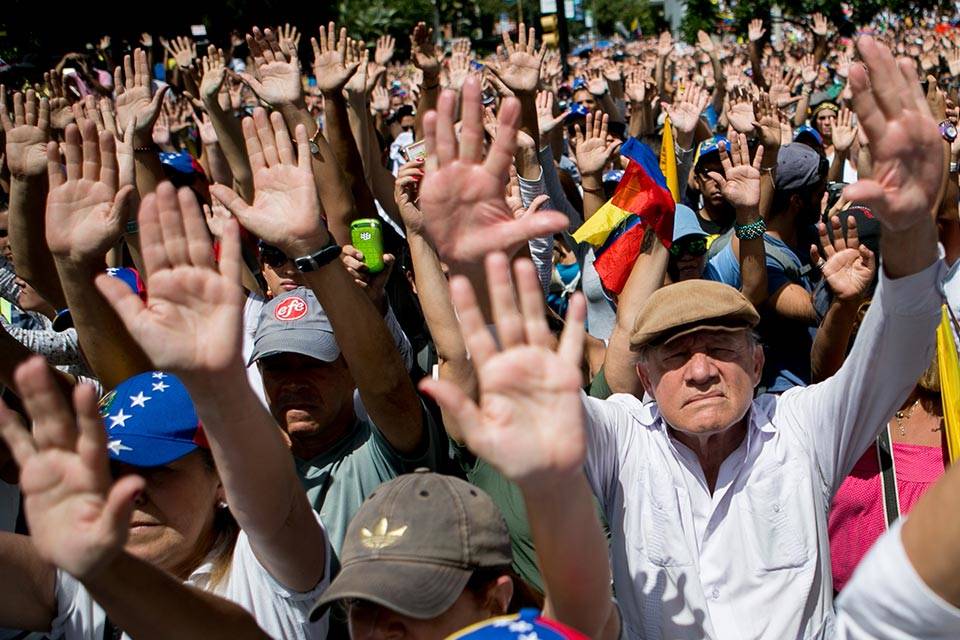 Protesta oposición. Foto: El Billuyo
