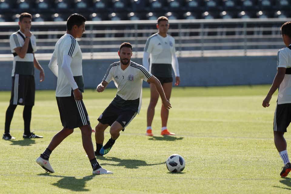 México entrenando. Rusia 2018