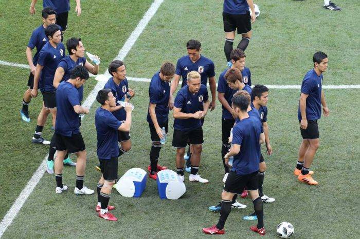 Japón entrenando. Rusia 2018