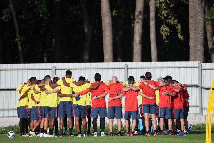 Colombia entrenamiento. Rusia 2018
