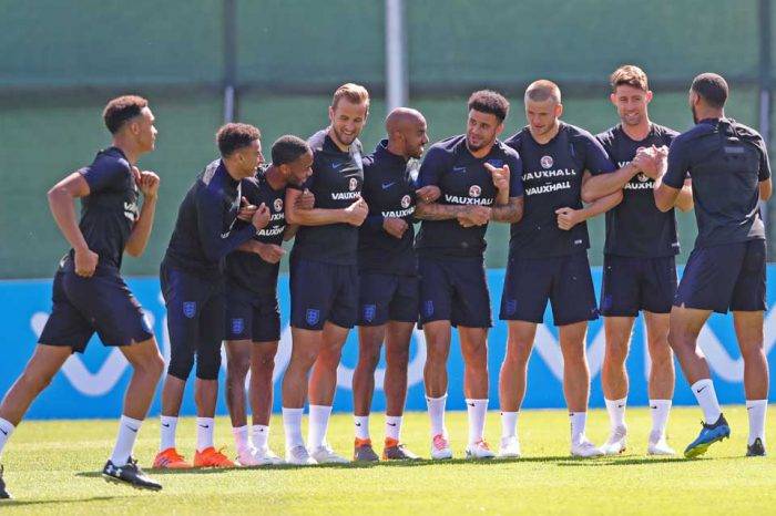 Inglaterra entrenamiento. Rusia 2018