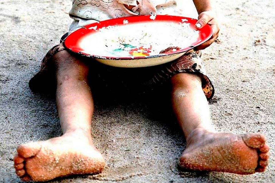 Niño indigente. Foto: El Carabobeño