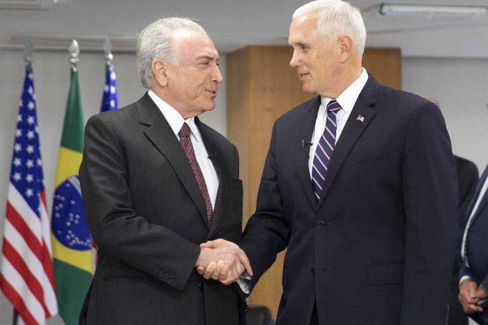 Mike Pence EEUU Michel Temer Brasil