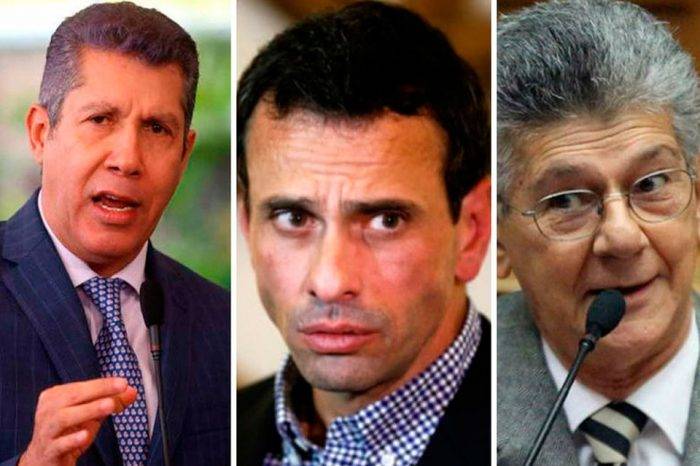 Falcón-Capriles-Ramos Allup. Foto: Tenemos noticias