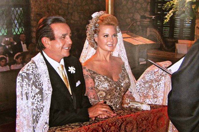 Serafín García el día de su boda con Irene Sáez