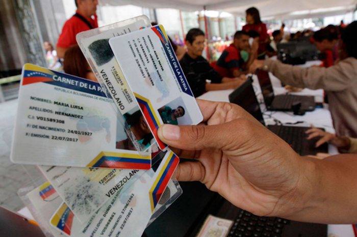 Carnet de la patria. Foto: El Político