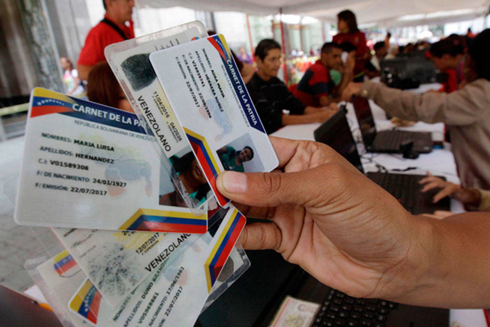 Carnet de la patria. Foto: El Político