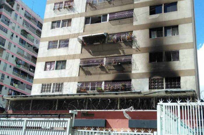 Incendio en edificio Don Eduardo
