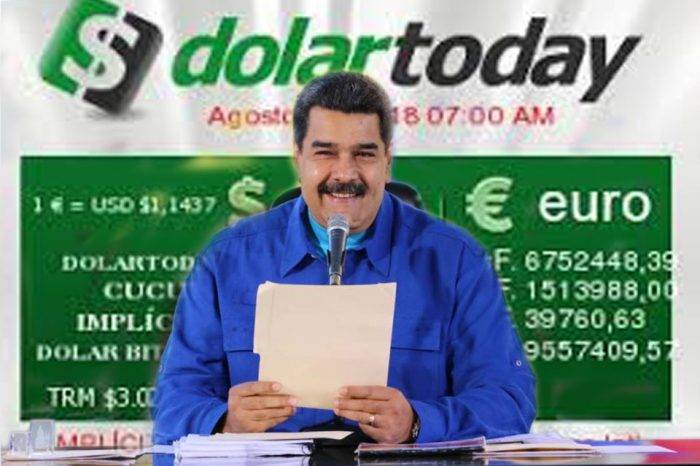 Nicolás Maduro-DolarToday. Montaje: GV