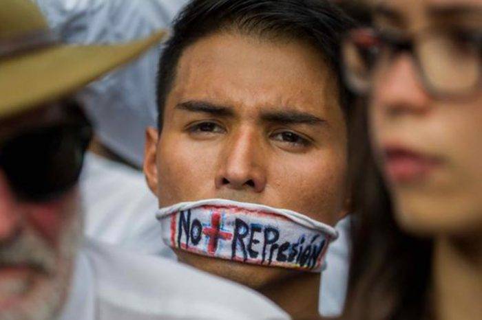 No más represión. Foto: Pacifista