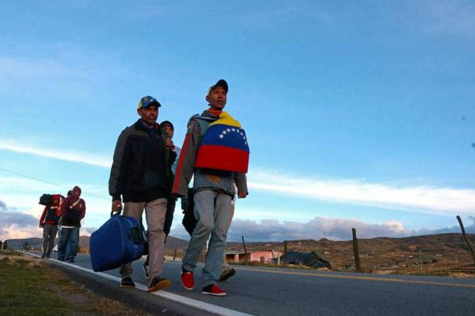 migración Venezolanos en la frontera