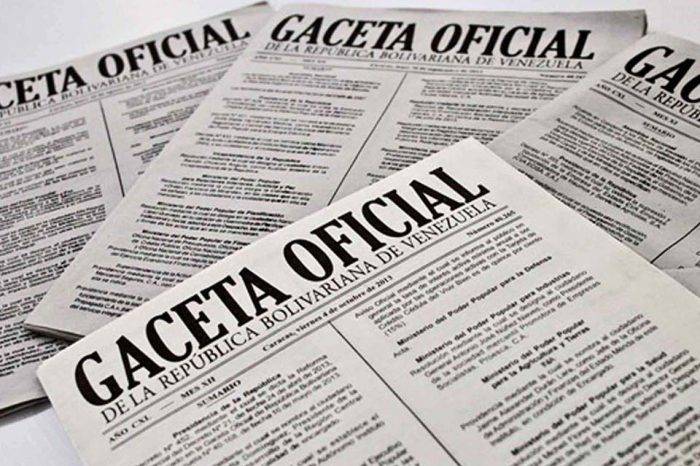 gacetas oficiales