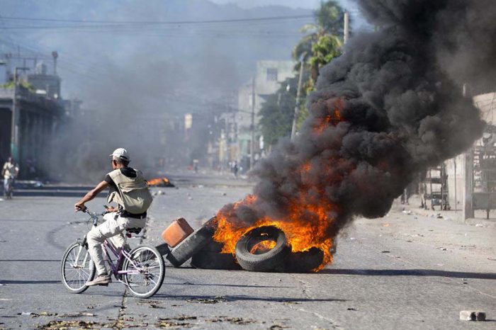 Protesta en Haití