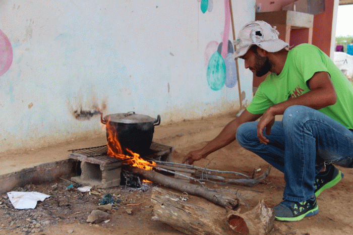 cocinar a leña