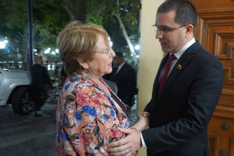 Bachelet y Arreaza