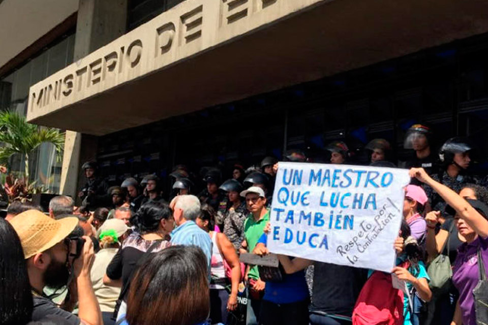Protesta docente