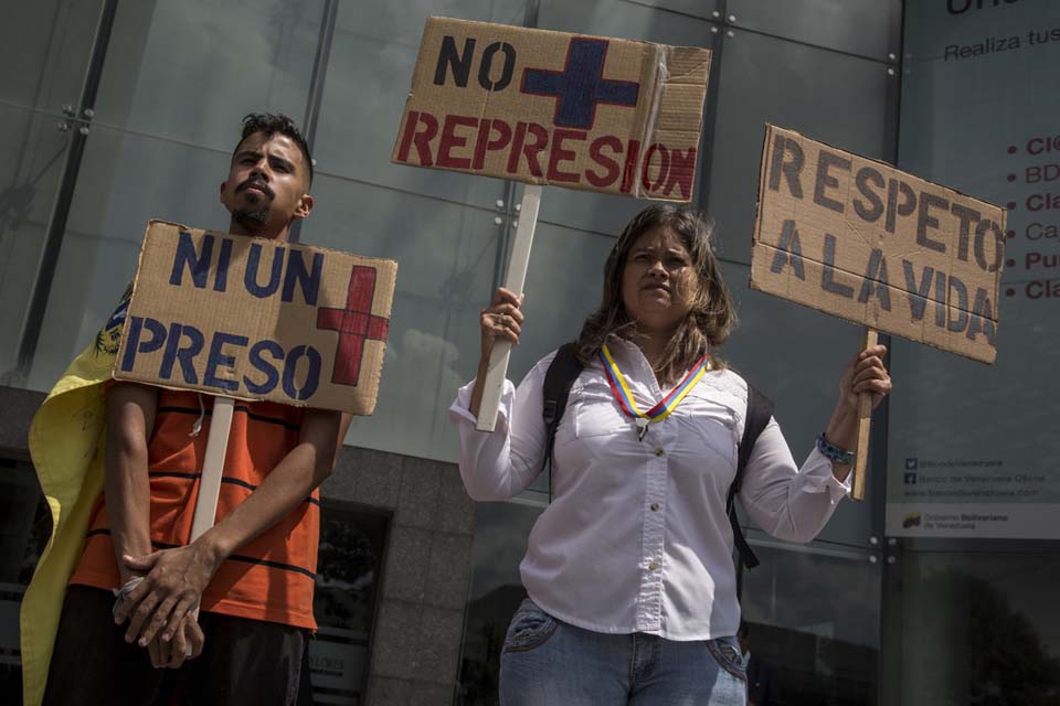 DDHH protesta presos políticos