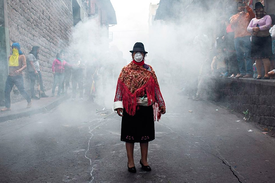 Protestas indígenas en Ecuador