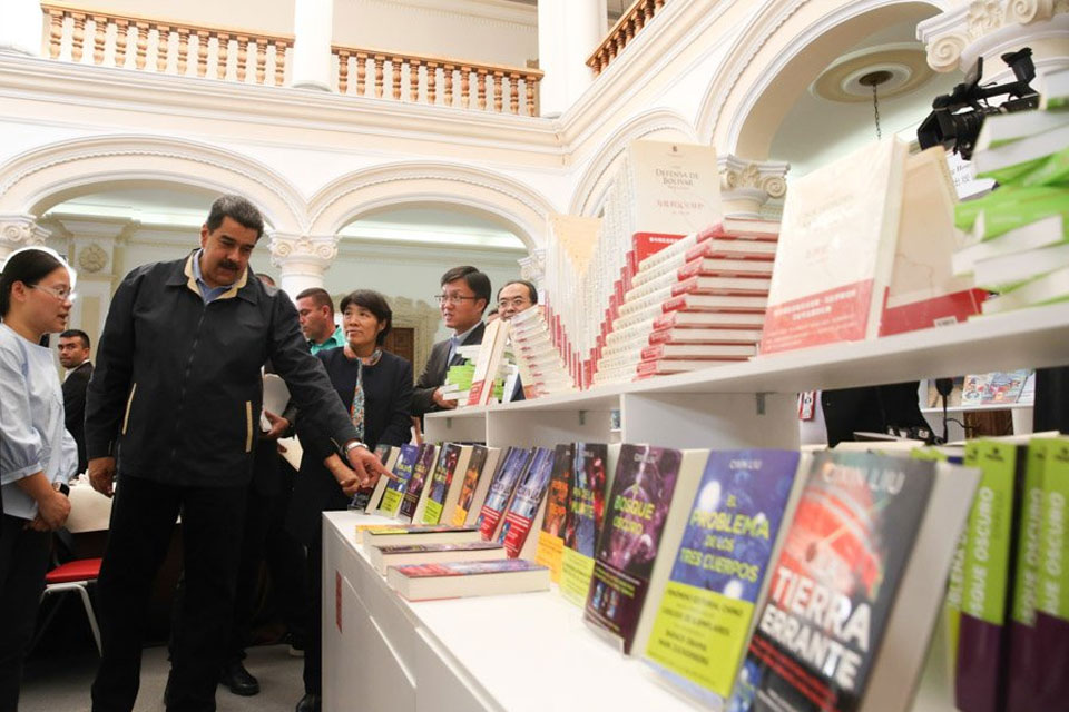 Nicolás Maduro en la Filven
