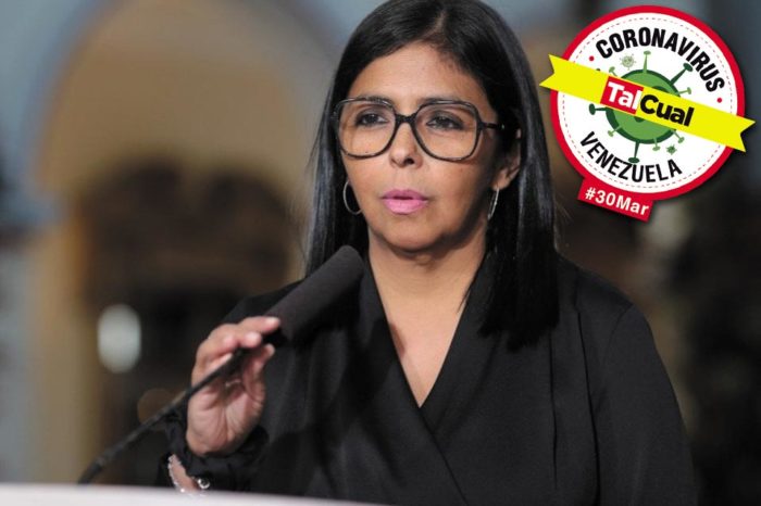 Delcy Rodríguez reporte covid-19