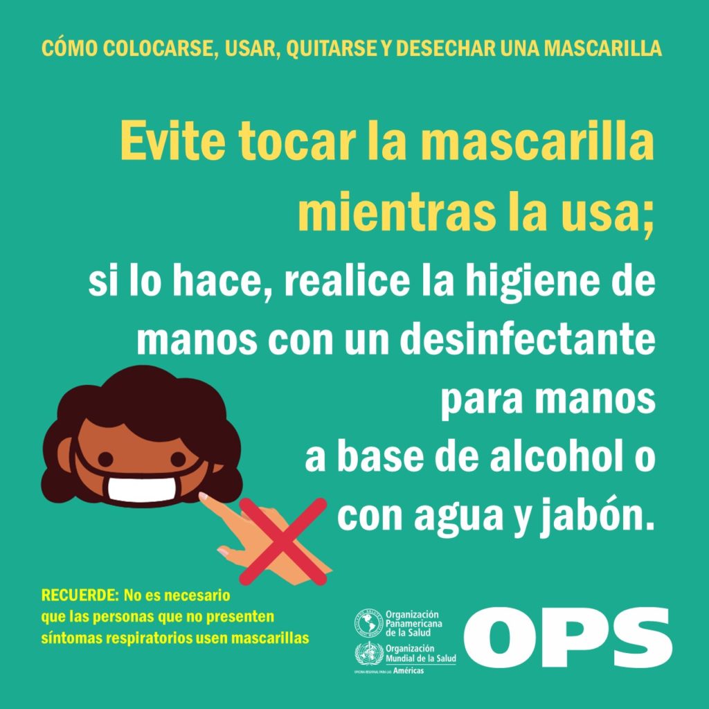 Uso correcto de la mascarilla COVID-19