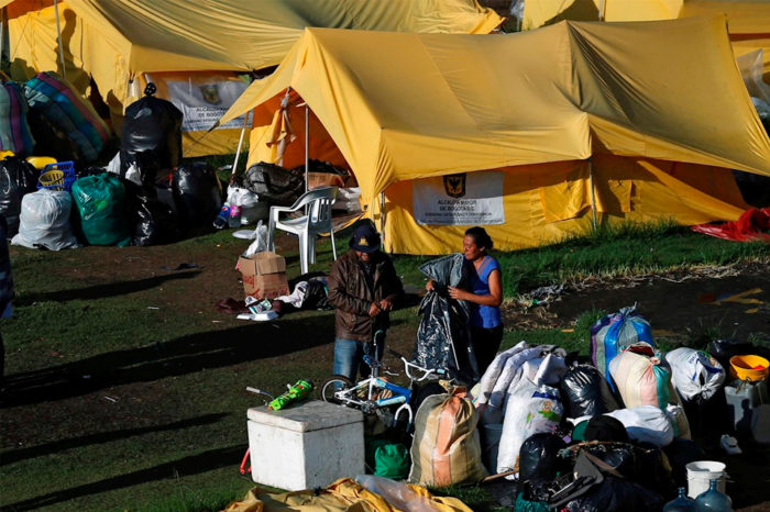 Venezolanos refugiados