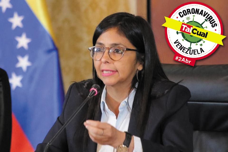 Delcy Rodríguez reporte sobre covid-19