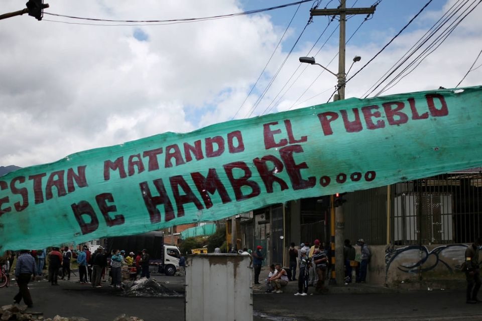 Disturbios en Colombia