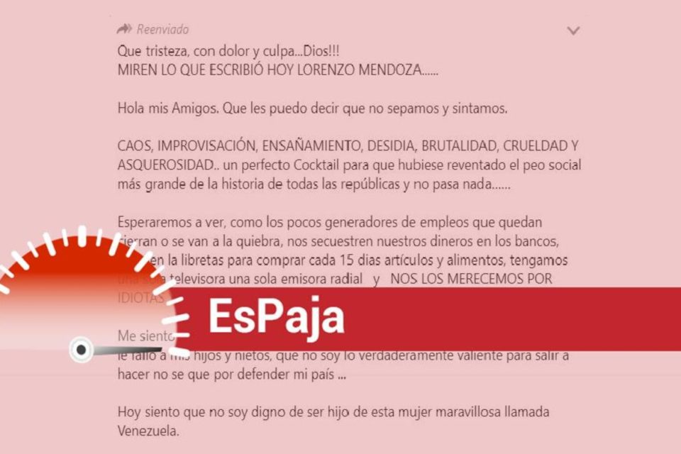 EsPaja Lorenzo Mendoza