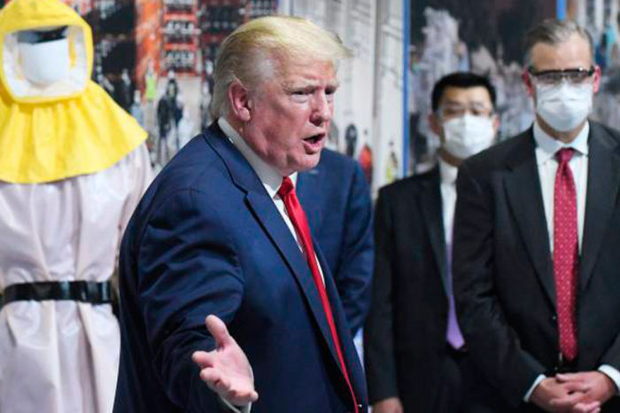 pandemia, Trump