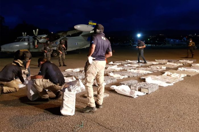 cocaína incautada en Honduras