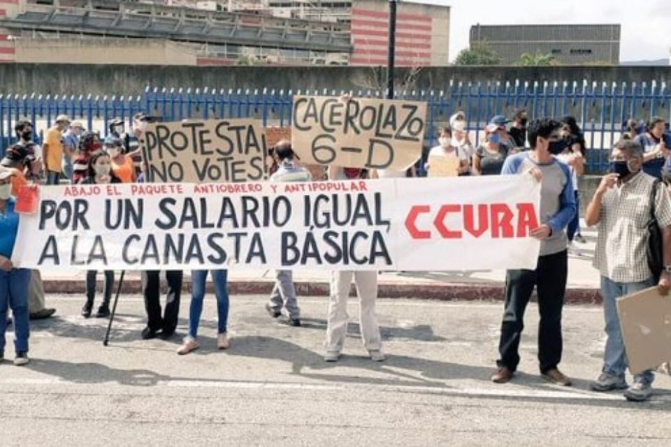 Protesta de educadores
