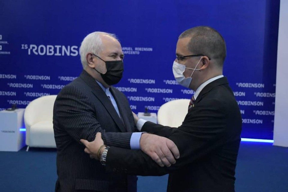 Arreaza Zarif Irán Venezuela