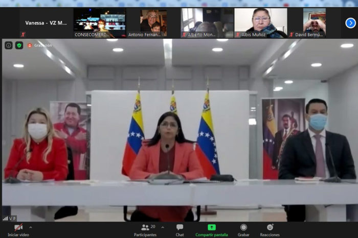Delcy Rodríguez sostuvo reunión con Consecomercio