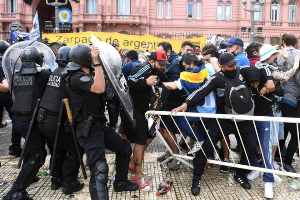 Velorio Maradona Casa Rosada 26.11.2020